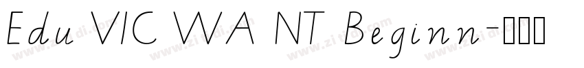 Edu VIC WA NT Beginn字体转换